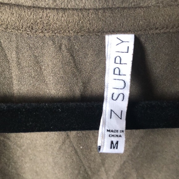 Z-Supply T-Shirt style casual dress faux suede M - Picture 7 of 10